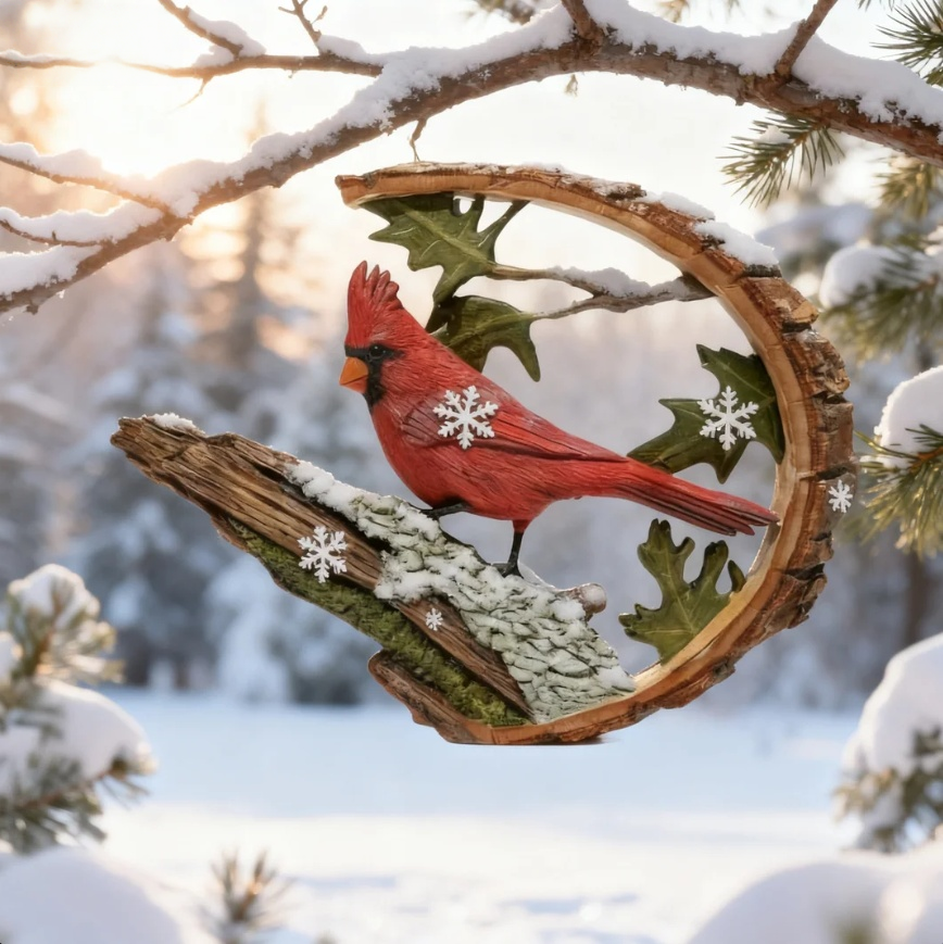 2025 New Product🦜 Cardinal Resin Ornaments