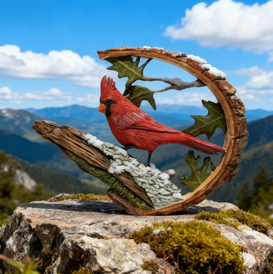 2025 New Product🦜 Cardinal Resin Ornaments