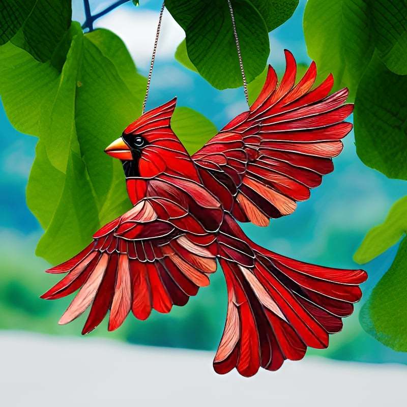 🔥Winged Cardinal Christmas Ornaments