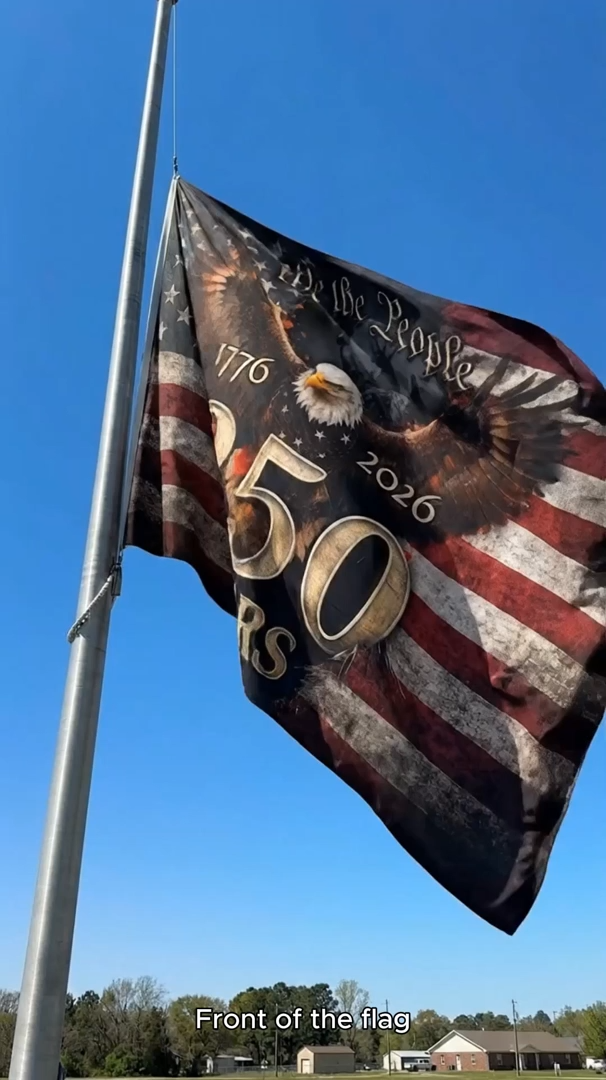 We The People 250 Years Semiquincentennial Flag 1776–2026 – Eagle Patriotic American Décor