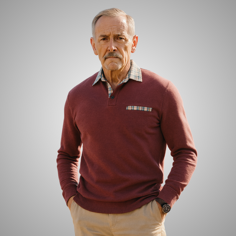 Vince | Polo Shirt with Long Sleeves