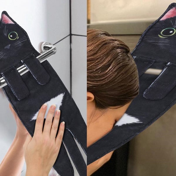 🎁😺Funny Cat Hand Towels for Cat Lovers
