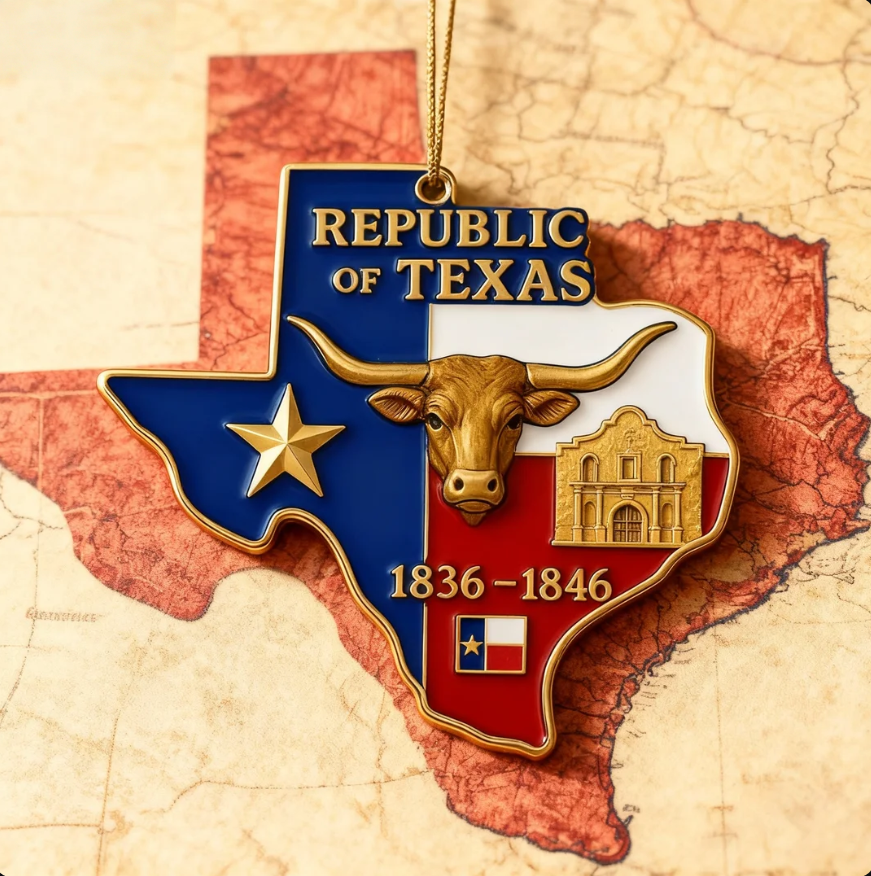 Lone Star Legacy Ornament – Republic of Texas Tribute​