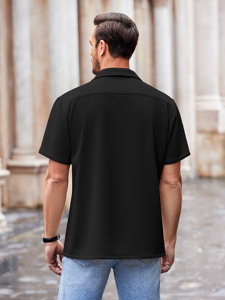 Waffle Loose Fit Short Sleeve Shirt 