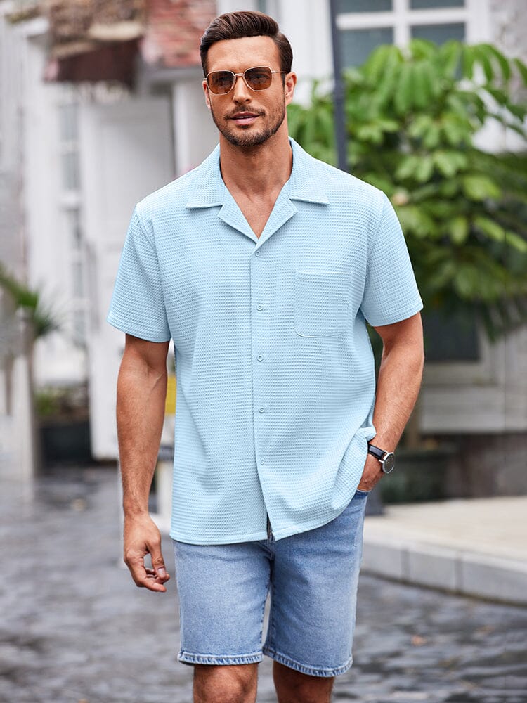 Waffle Loose Fit Short Sleeve Shirt 