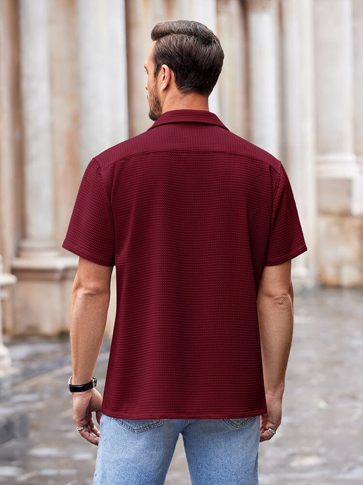 Waffle Loose Fit Short Sleeve Shirt 