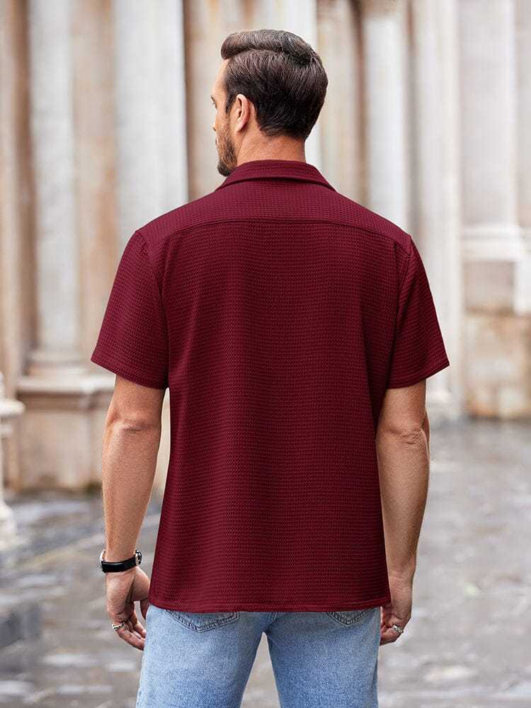 Waffle Loose Fit Short Sleeve Shirt 