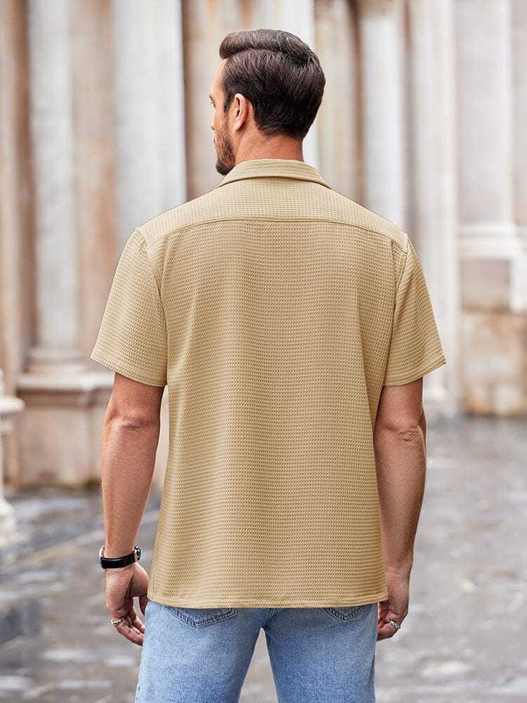 Waffle Loose Fit Short Sleeve Shirt 