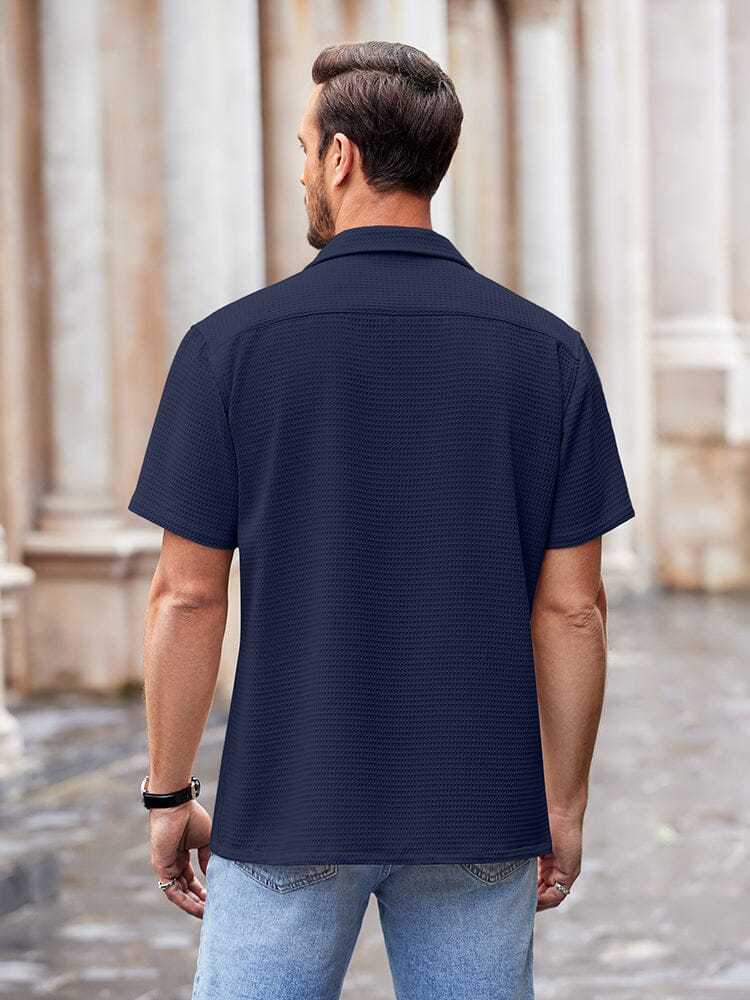 Waffle Loose Fit Short Sleeve Shirt 