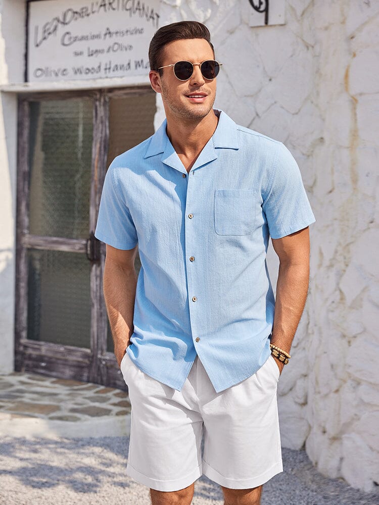 100% Cotton Short Sleeve Beach Shirt