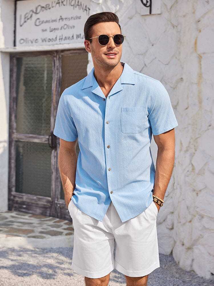 100% Cotton Short Sleeve Beach Shirt