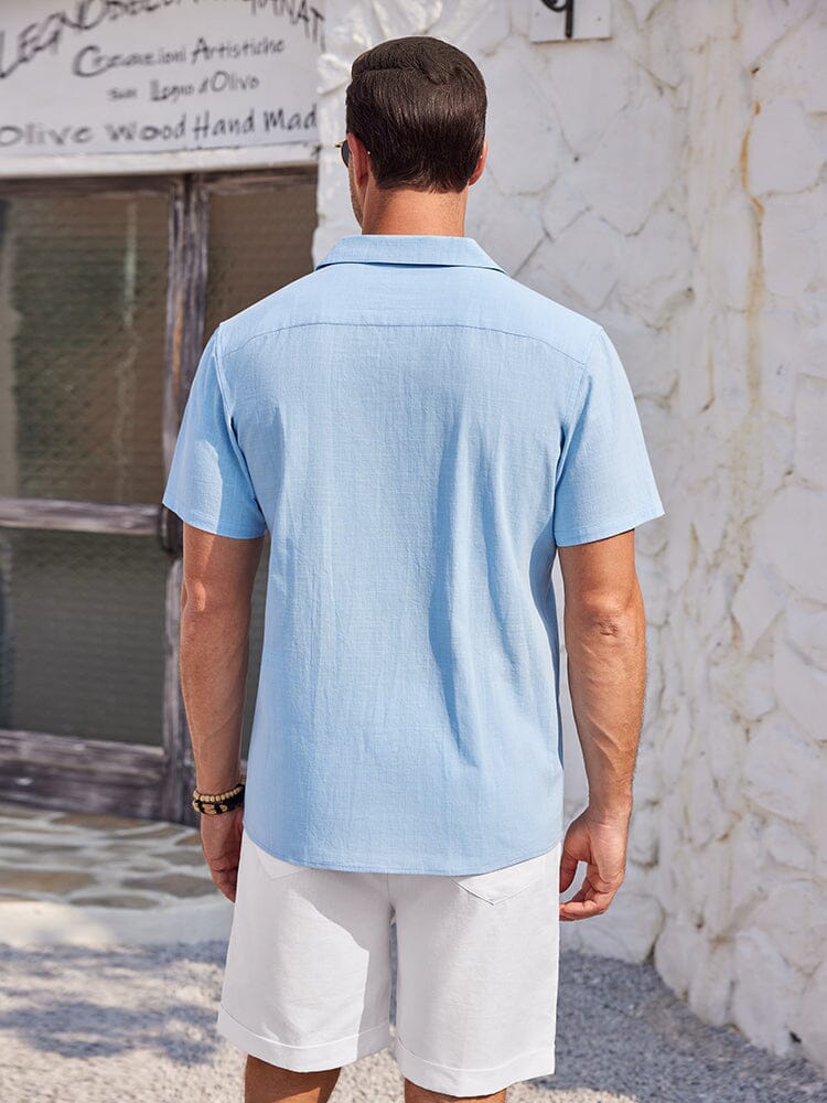 100% Cotton Short Sleeve Beach Shirt 