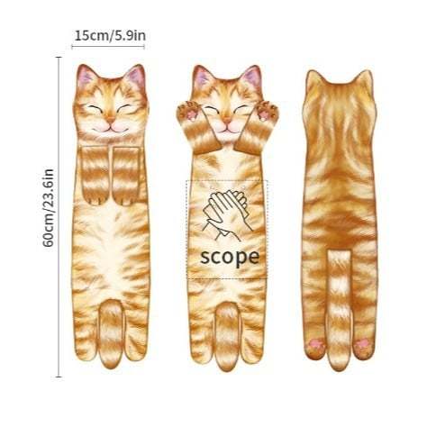 🎁😺Funny Cat Hand Towels for Cat Lovers