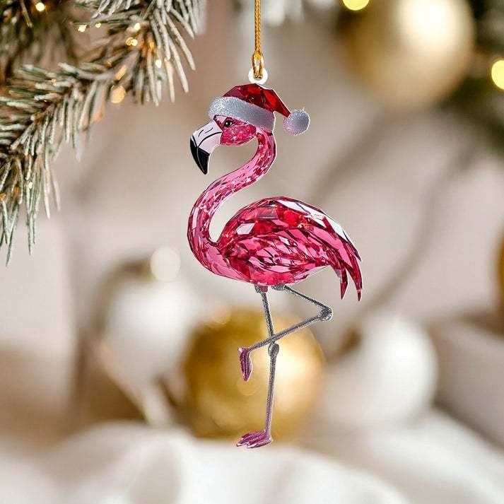 Flamingo Christmas Ornaments