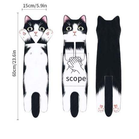 🎁😺Funny Cat Hand Towels for Cat Lovers