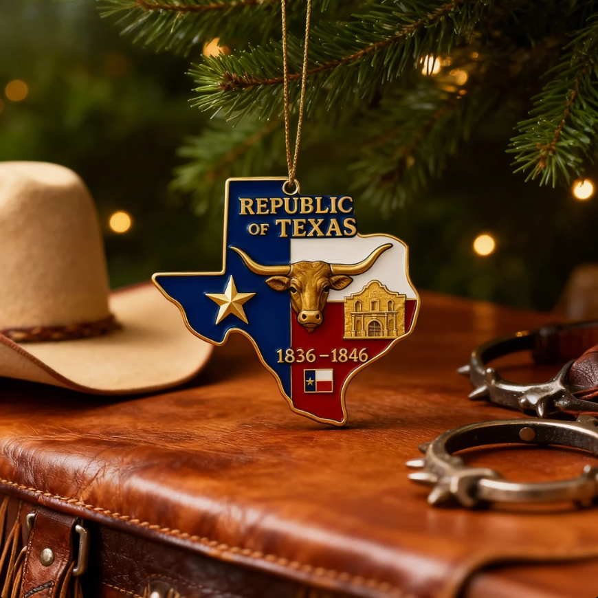 Lone Star Legacy Ornament – Republic of Texas Tribute​