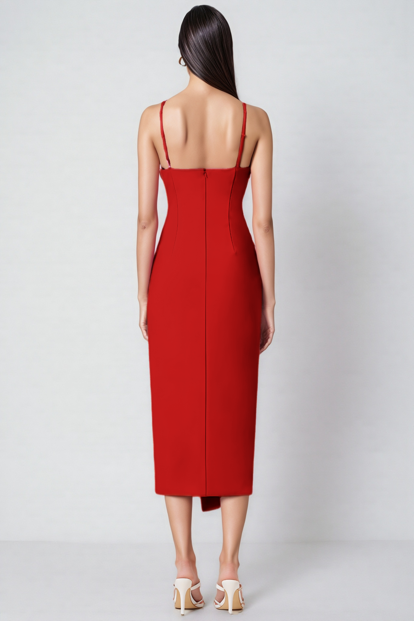 Neri 3D Floral Midi Dress