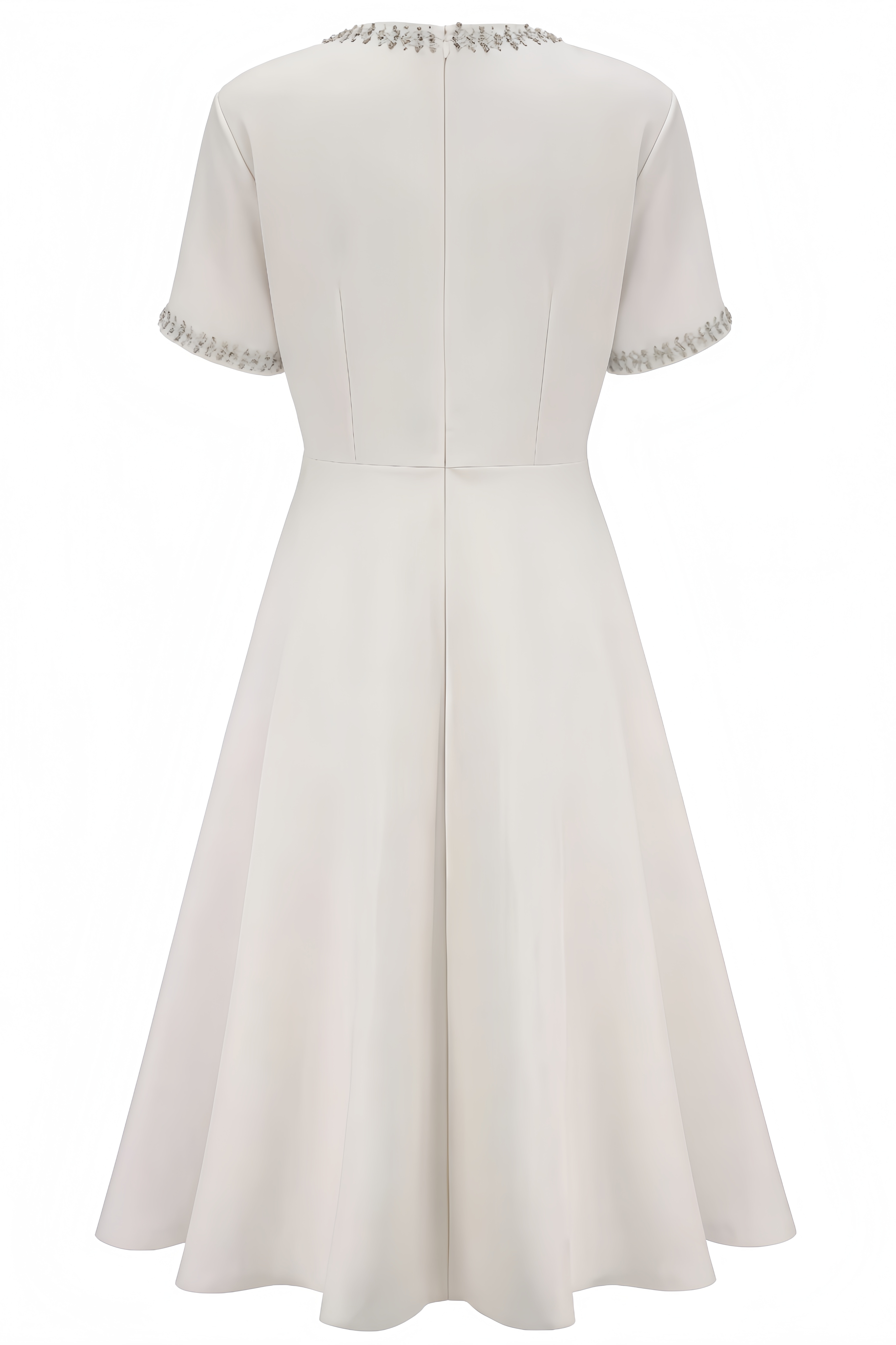 Saige Crystal-Accented Bow Midi Dress