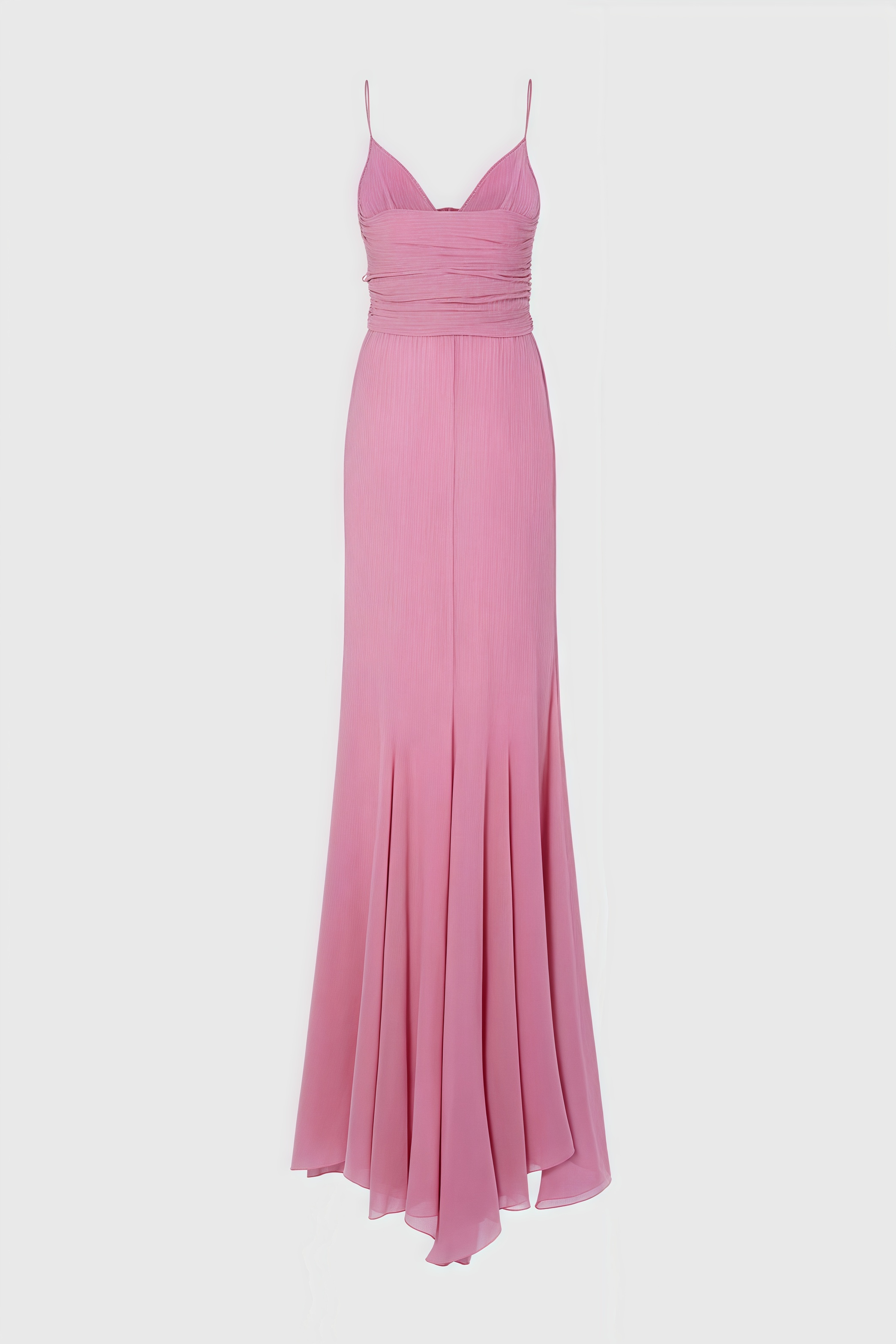 Xinia Pink 3D Flower Backless Maxi Dress
