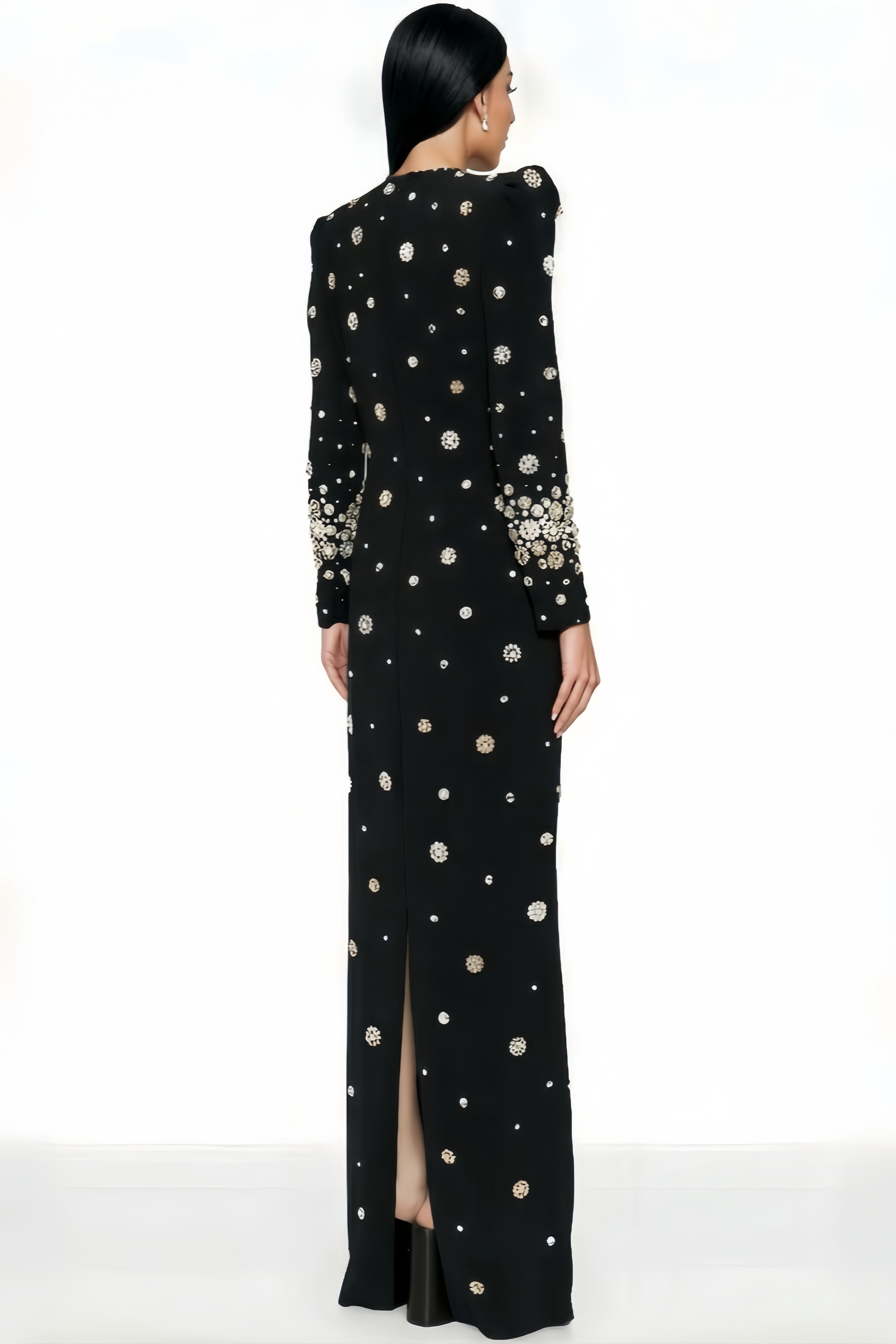Vella Embellished Long Sleeve Maxi Dress