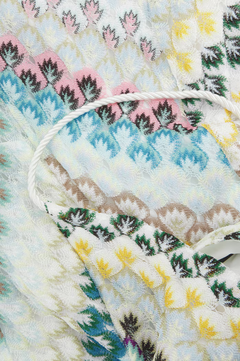 Ela Crocheted Stripe Maxi Dress