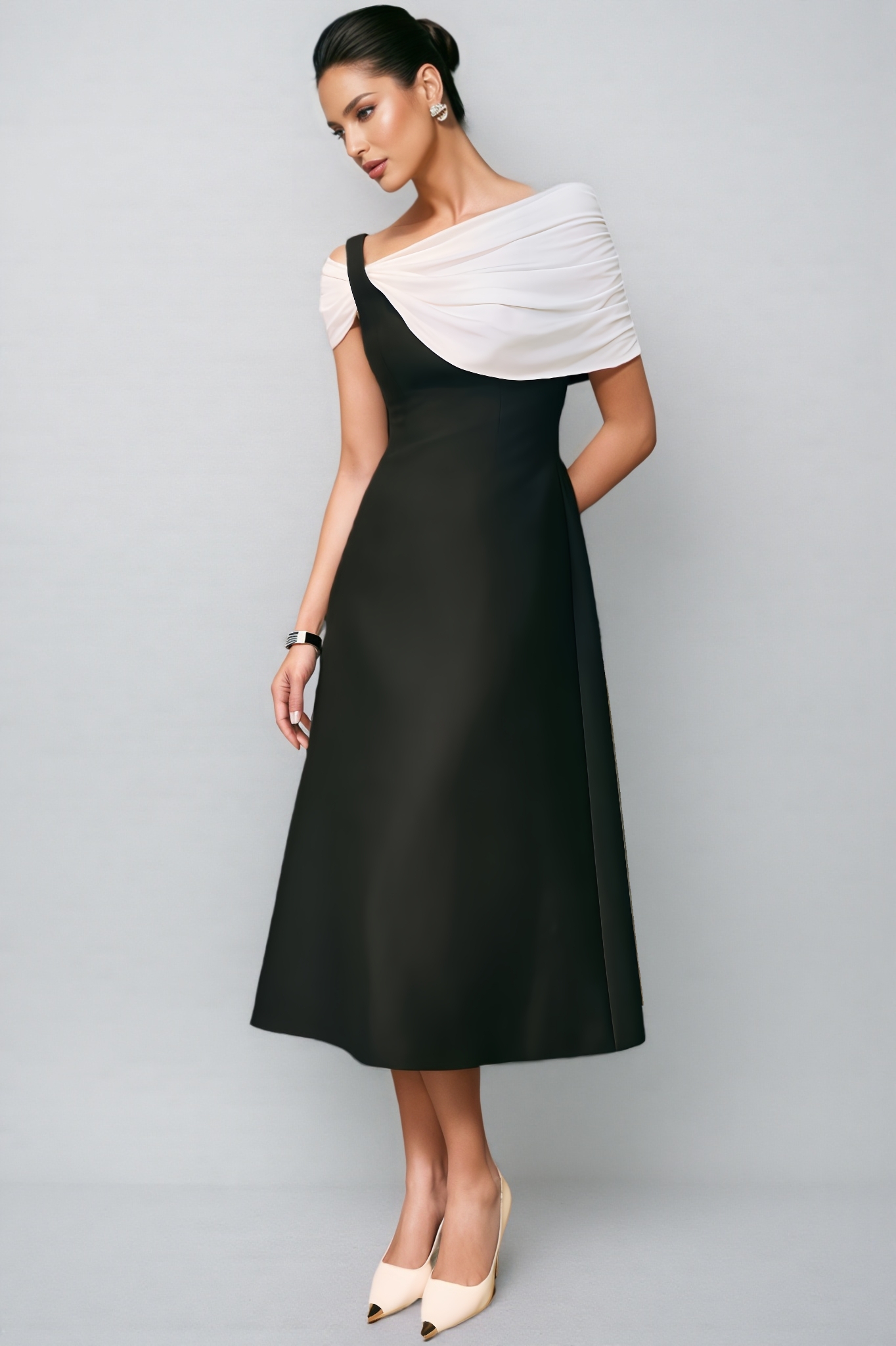 Paxotk A-line Midi Dress