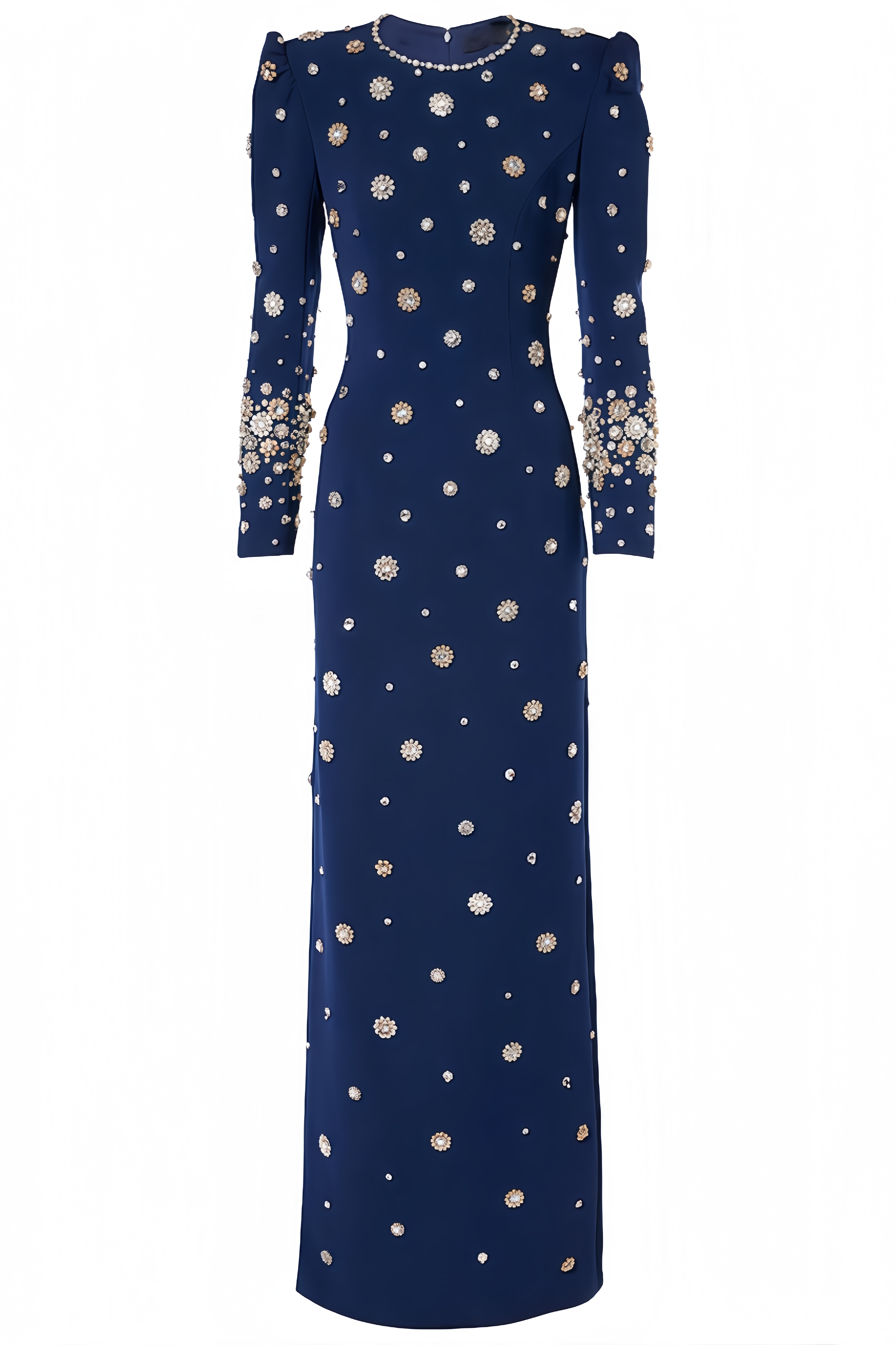 Cato Embellished Long Sleeve Maxi Dress