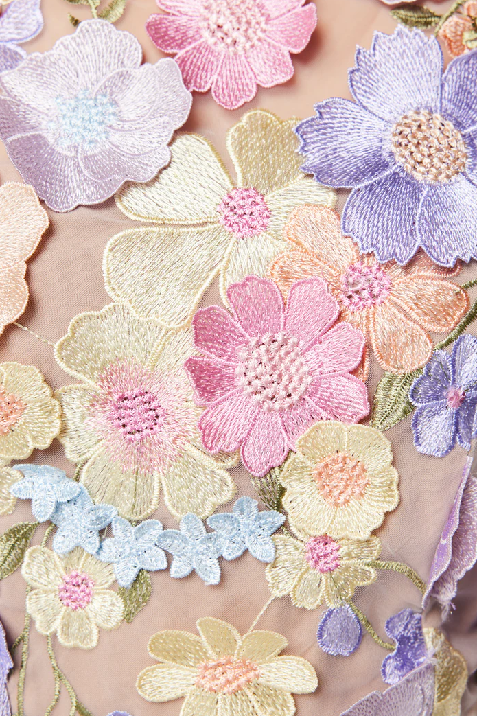 Verity 3D Lace Maxi Dress