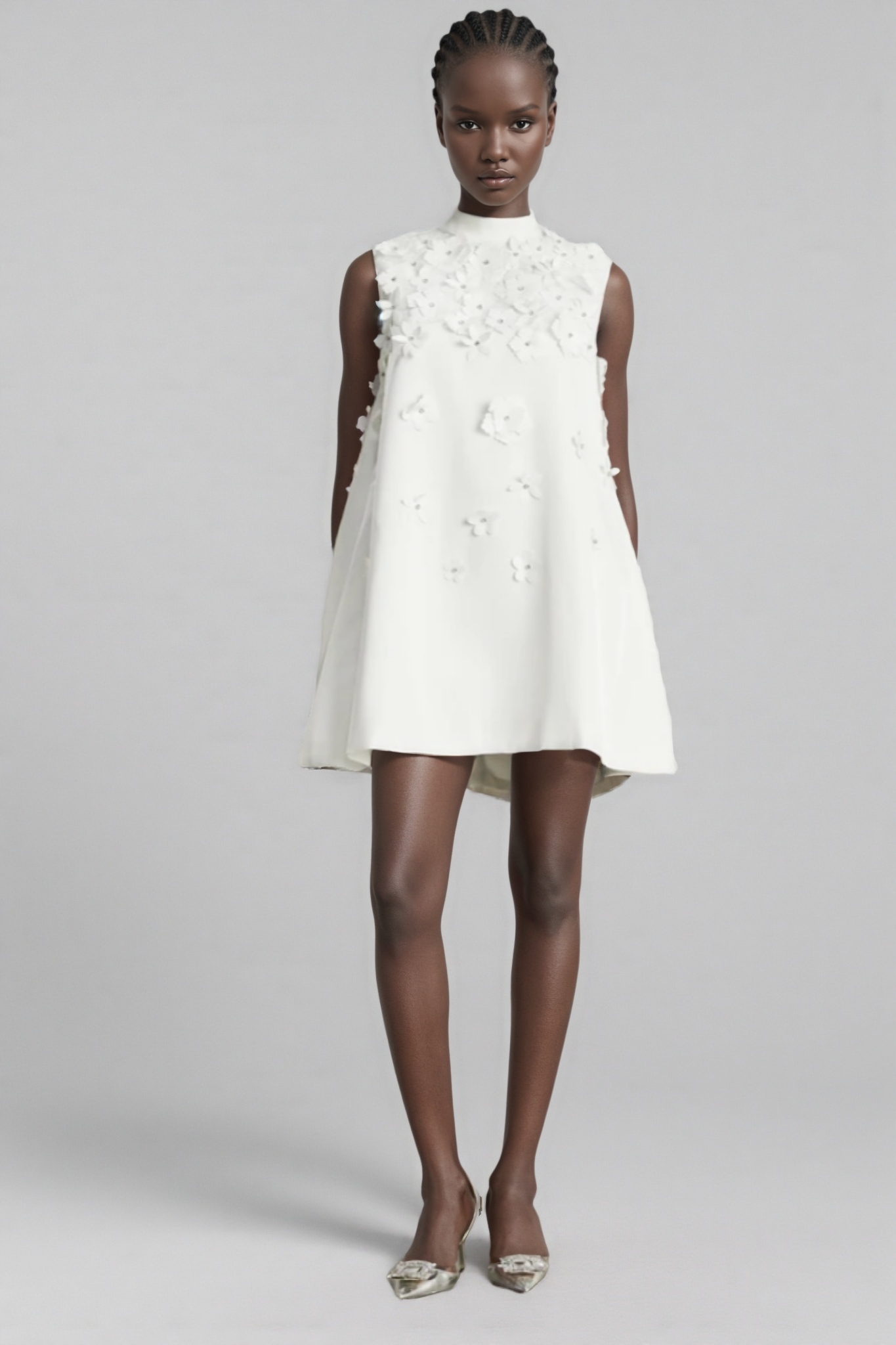 Eulalia Faux-flower Mini Dress