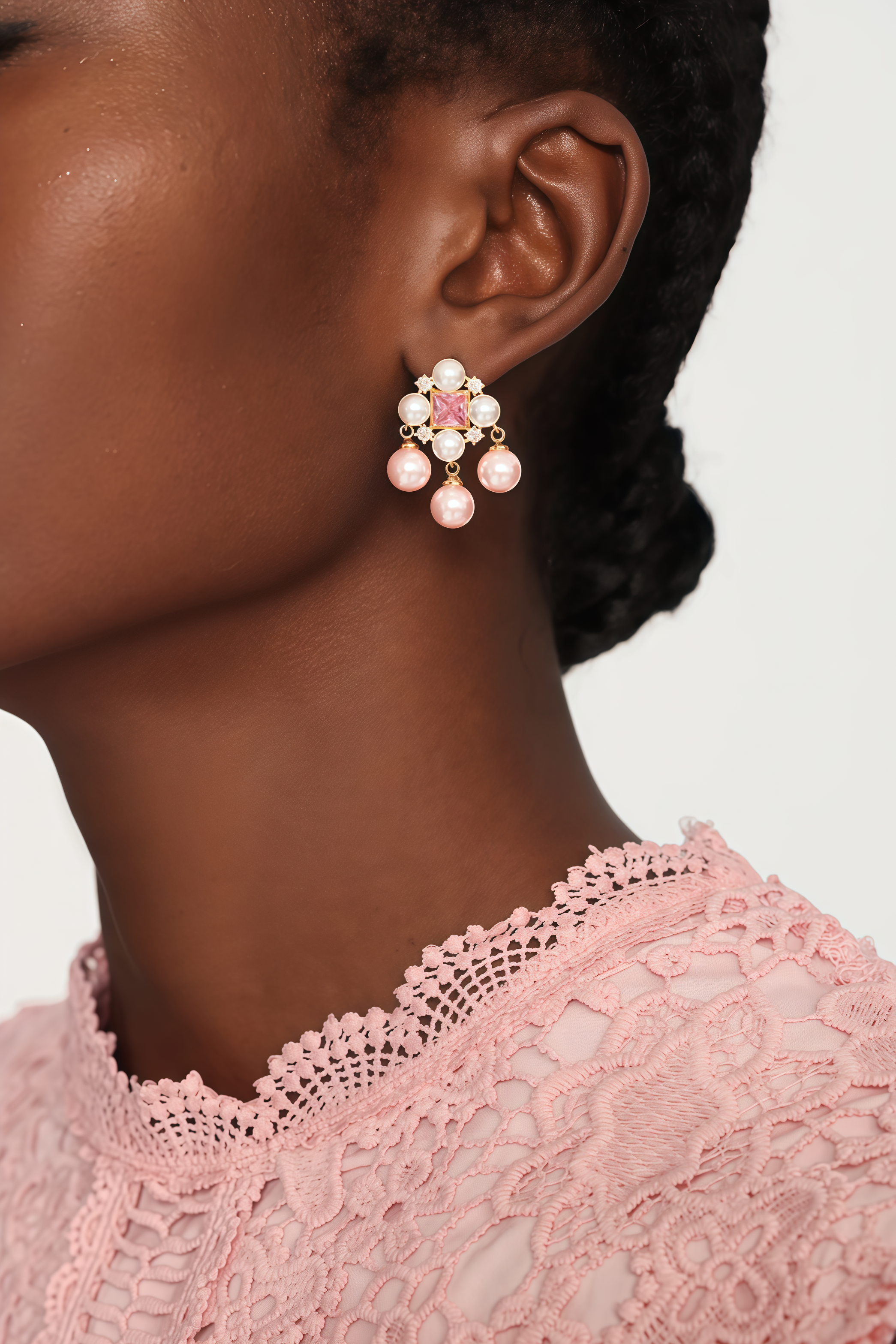 Zoree Pearl Diamond Earrings