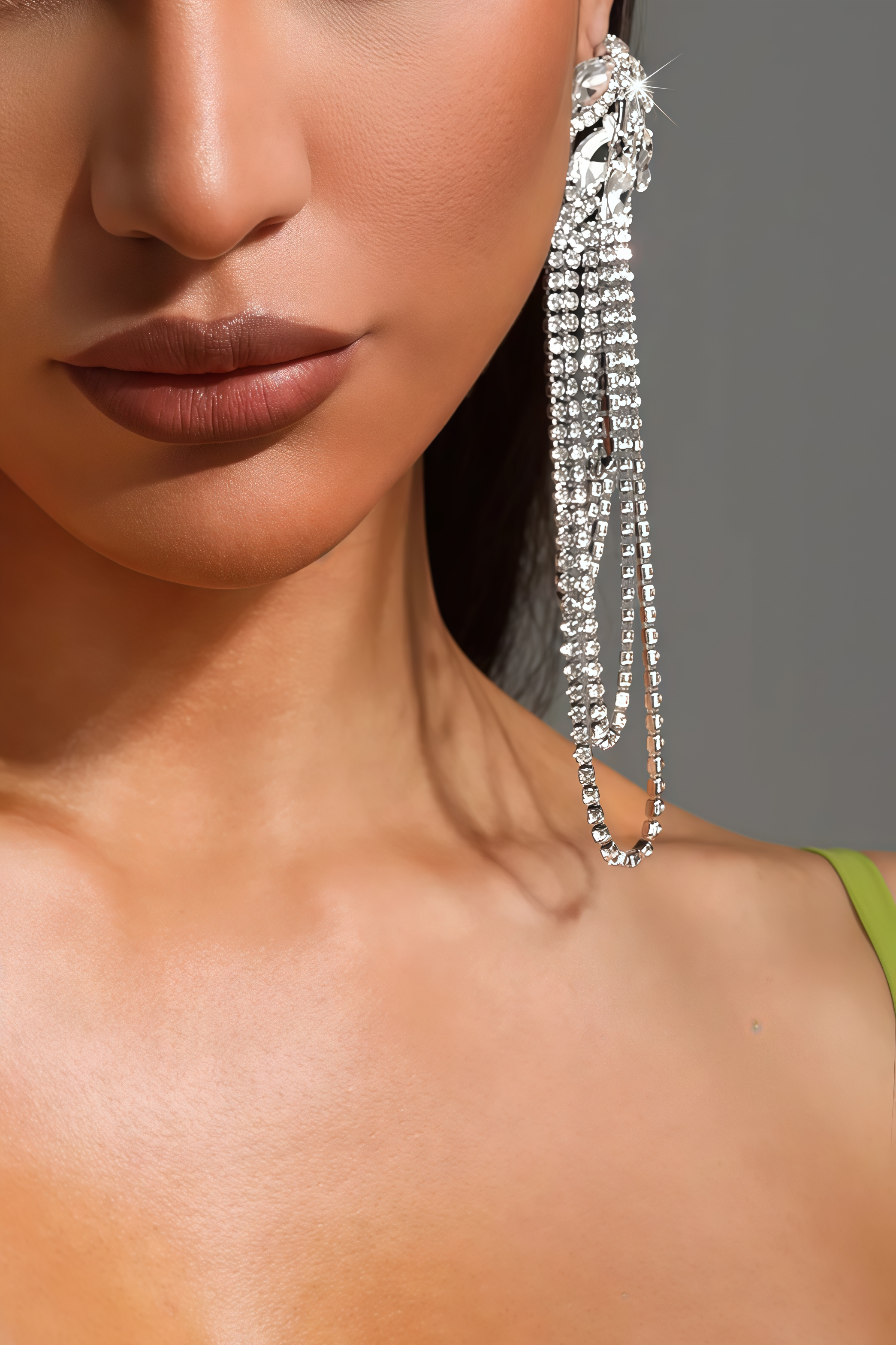 Xyrel Silver Tassel Earrings