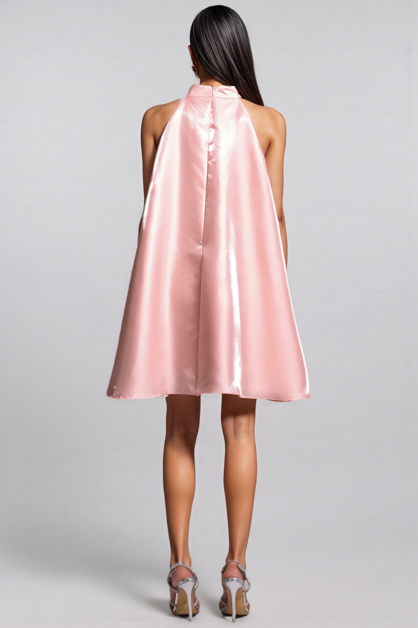 Xandea Halter Flowers Diamond Mini Dress