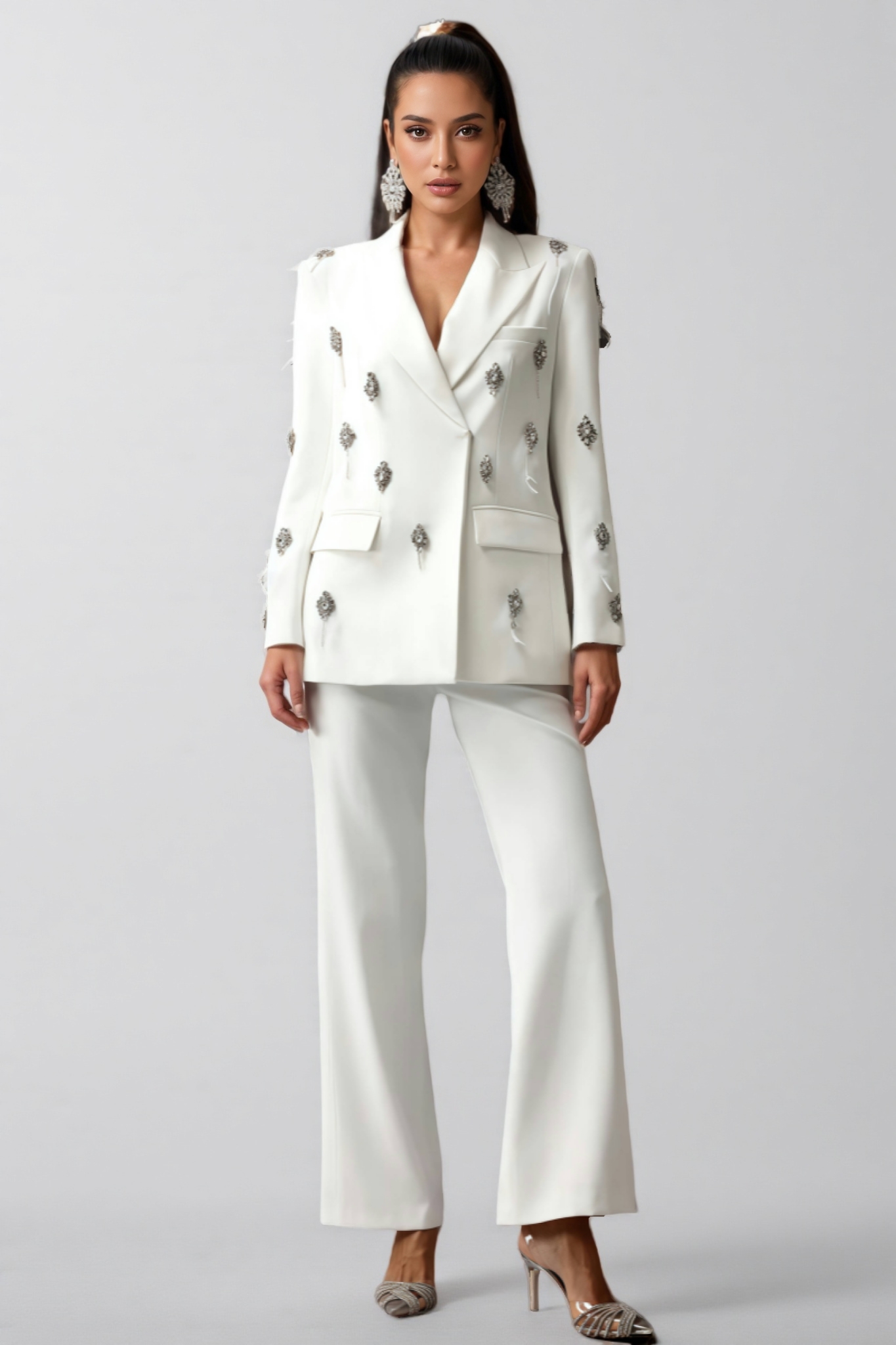 Enrild Diamond Feather Suit Set