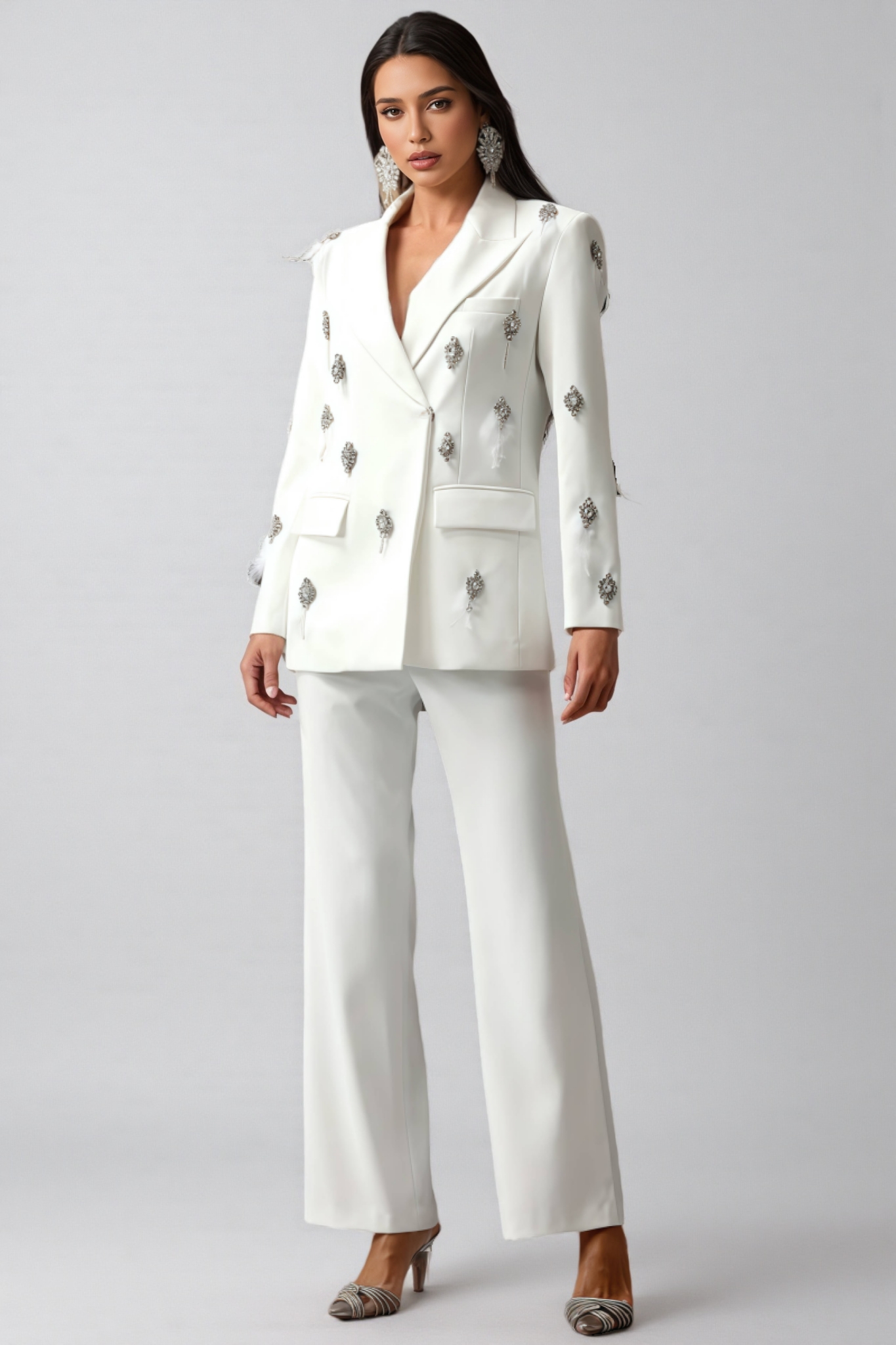 Enrild Diamond Feather Suit Set