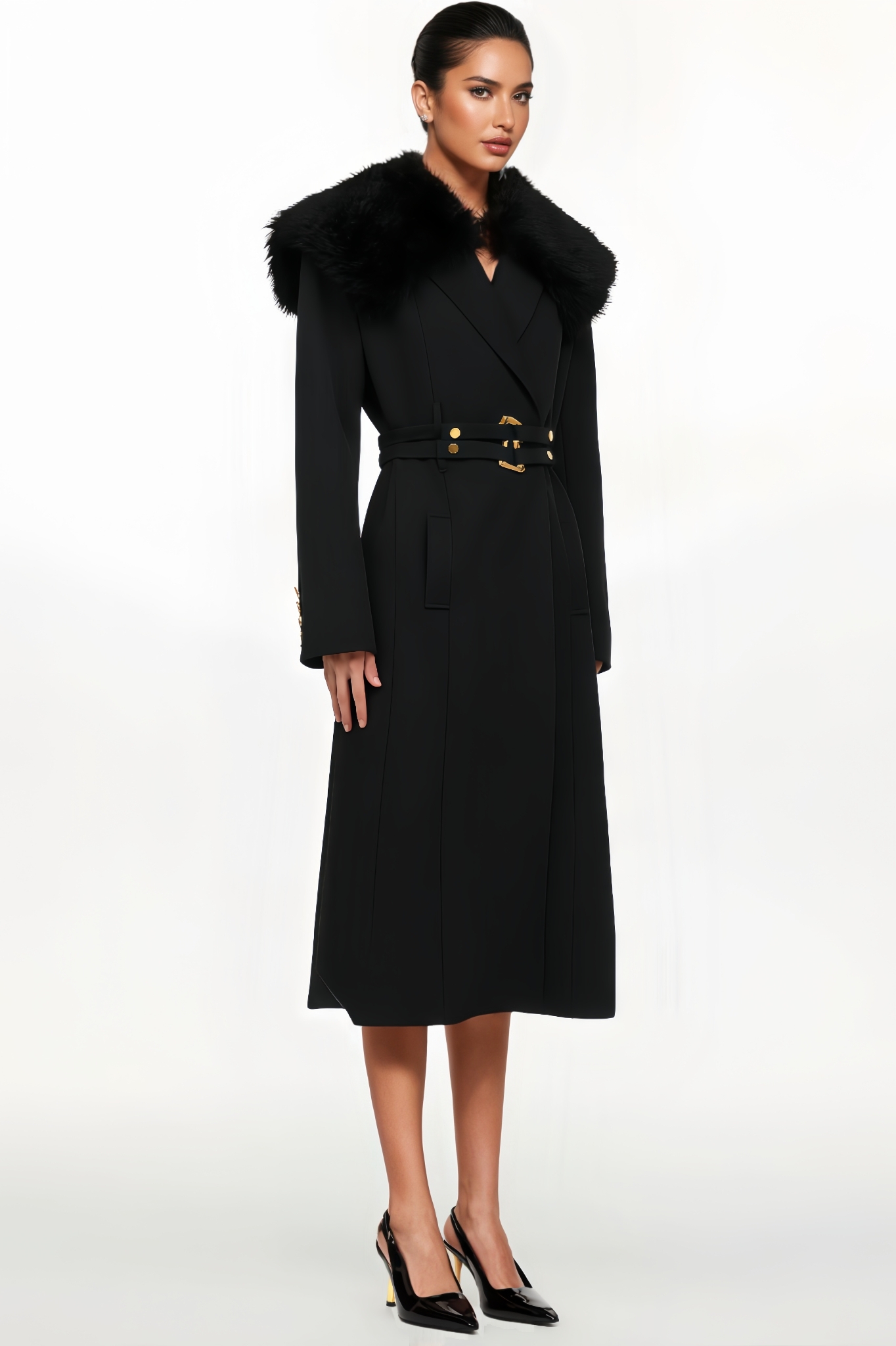 Yeli Fur-Trimmed Blazer