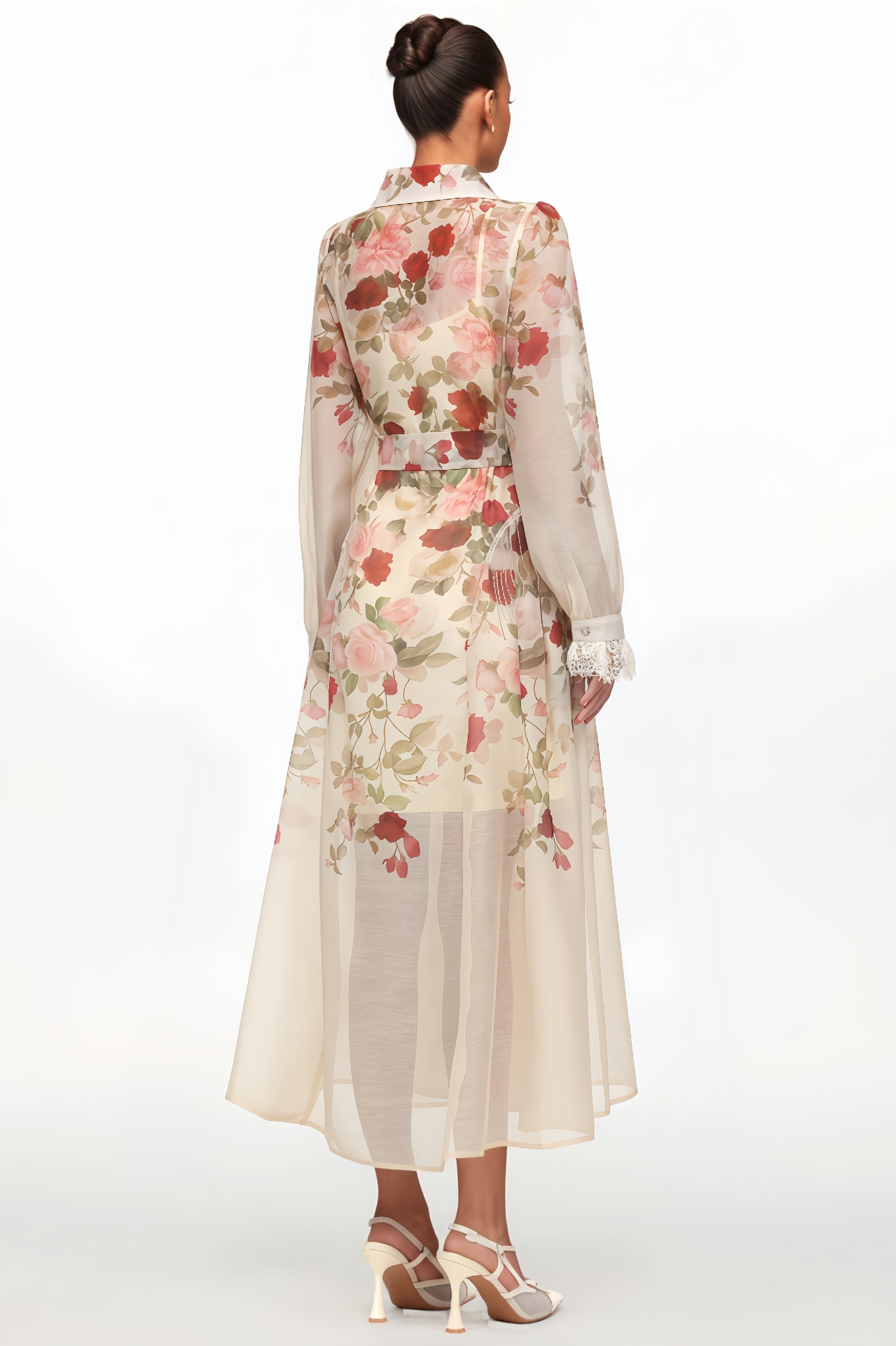 Esther Long-Sleeved Printed Maxi Dress