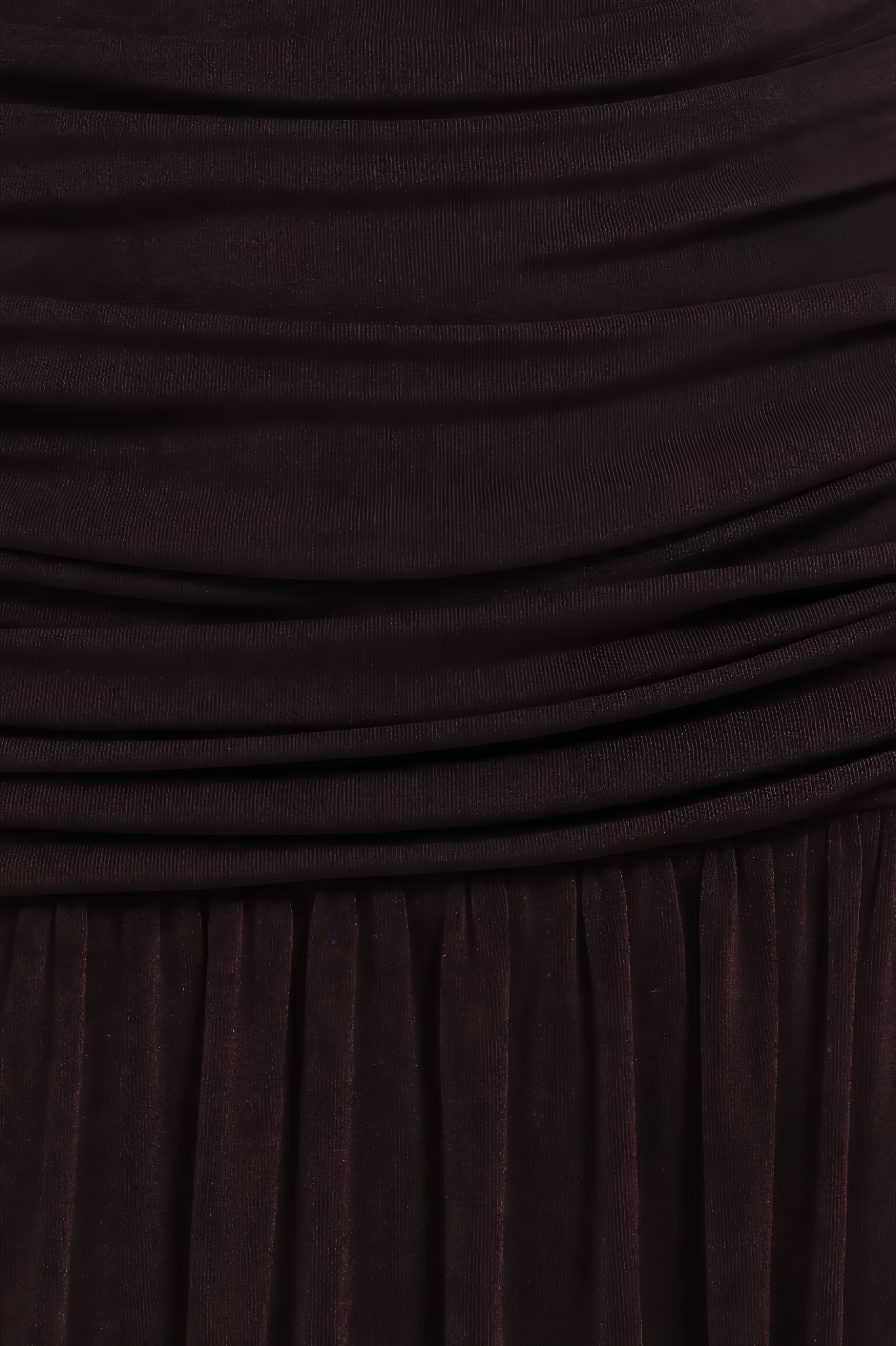 Zandok Long Sleeve Ruched Waist Knit Maxi Dress