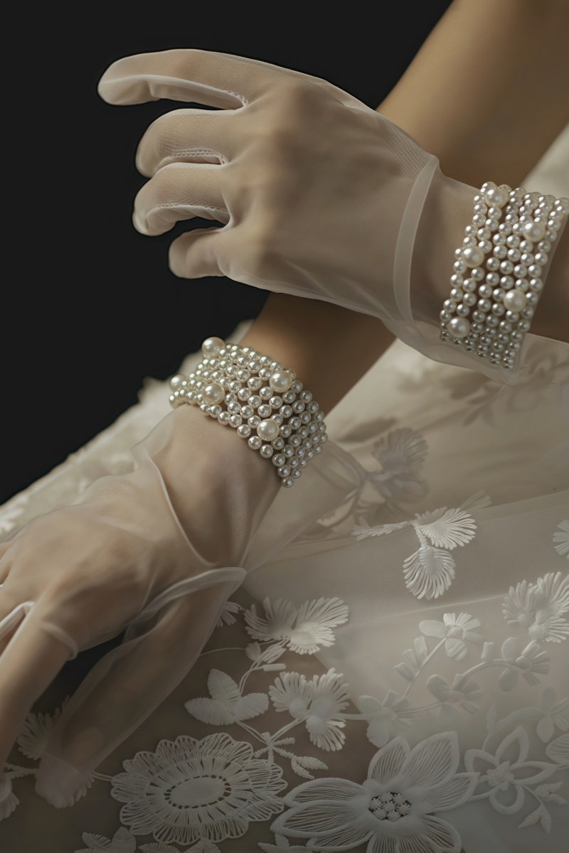 Hollir Multilayer Pearl Gloves