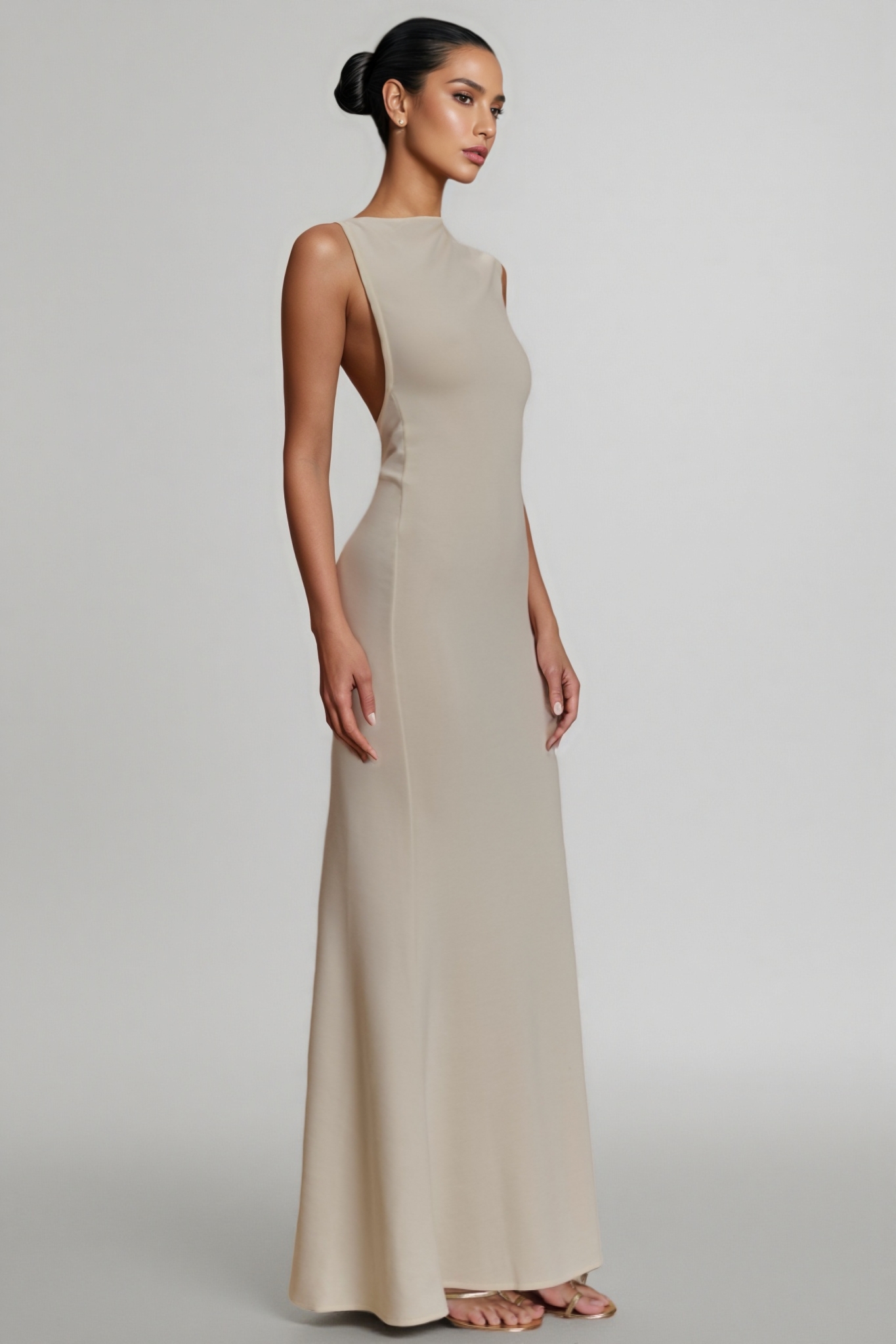 Keithas Jersey Cut Out Maxi Dress
