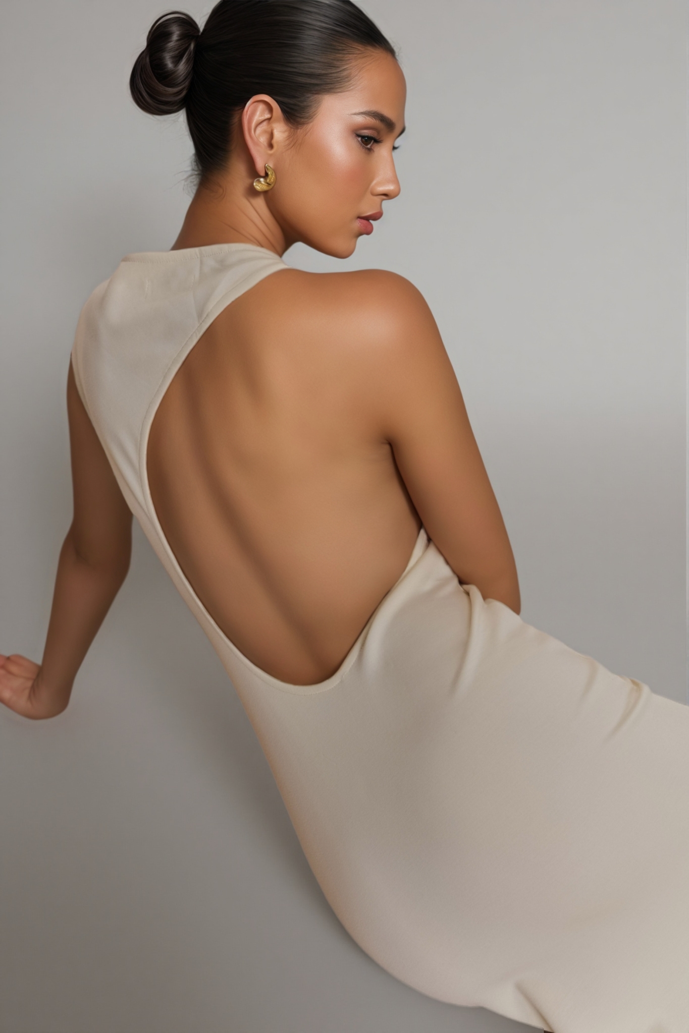 Keithas Jersey Cut Out Maxi Dress