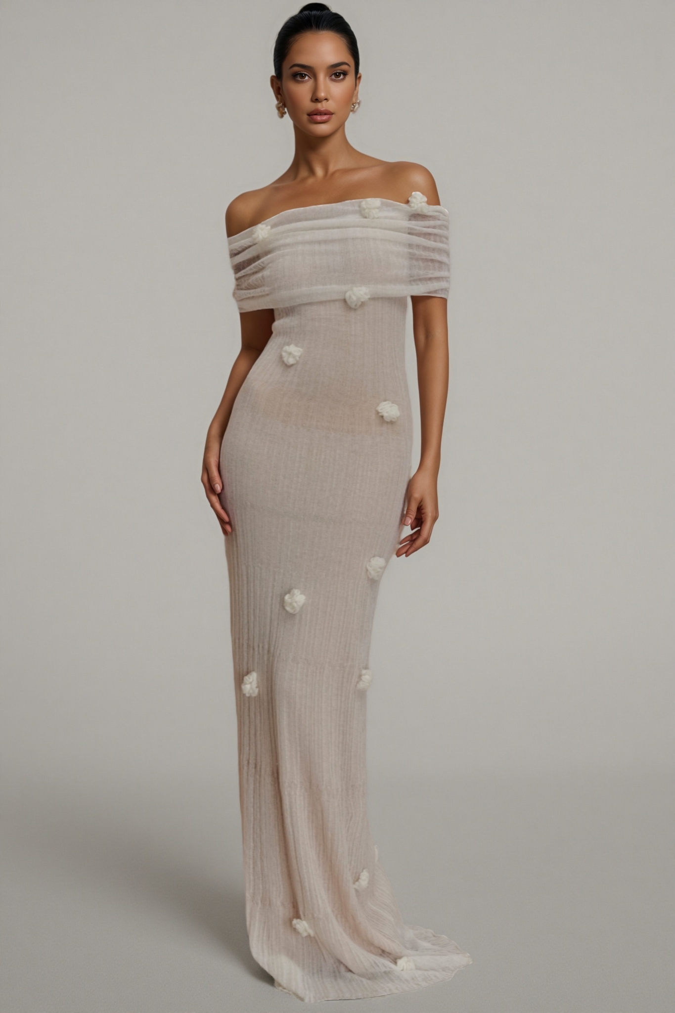 Quirina Orchid Knit Maxi Dress