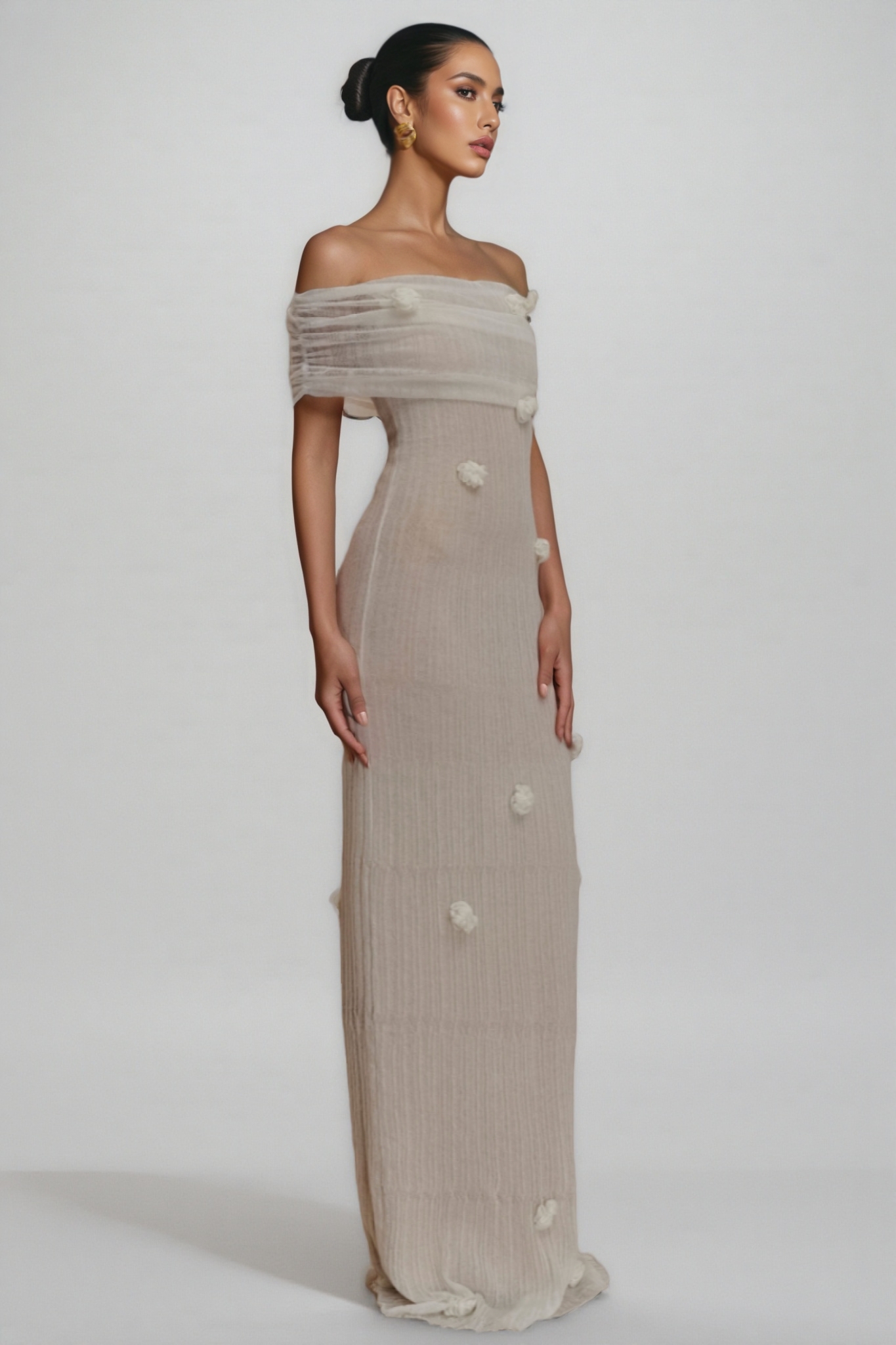 Quirina Orchid Knit Maxi Dress