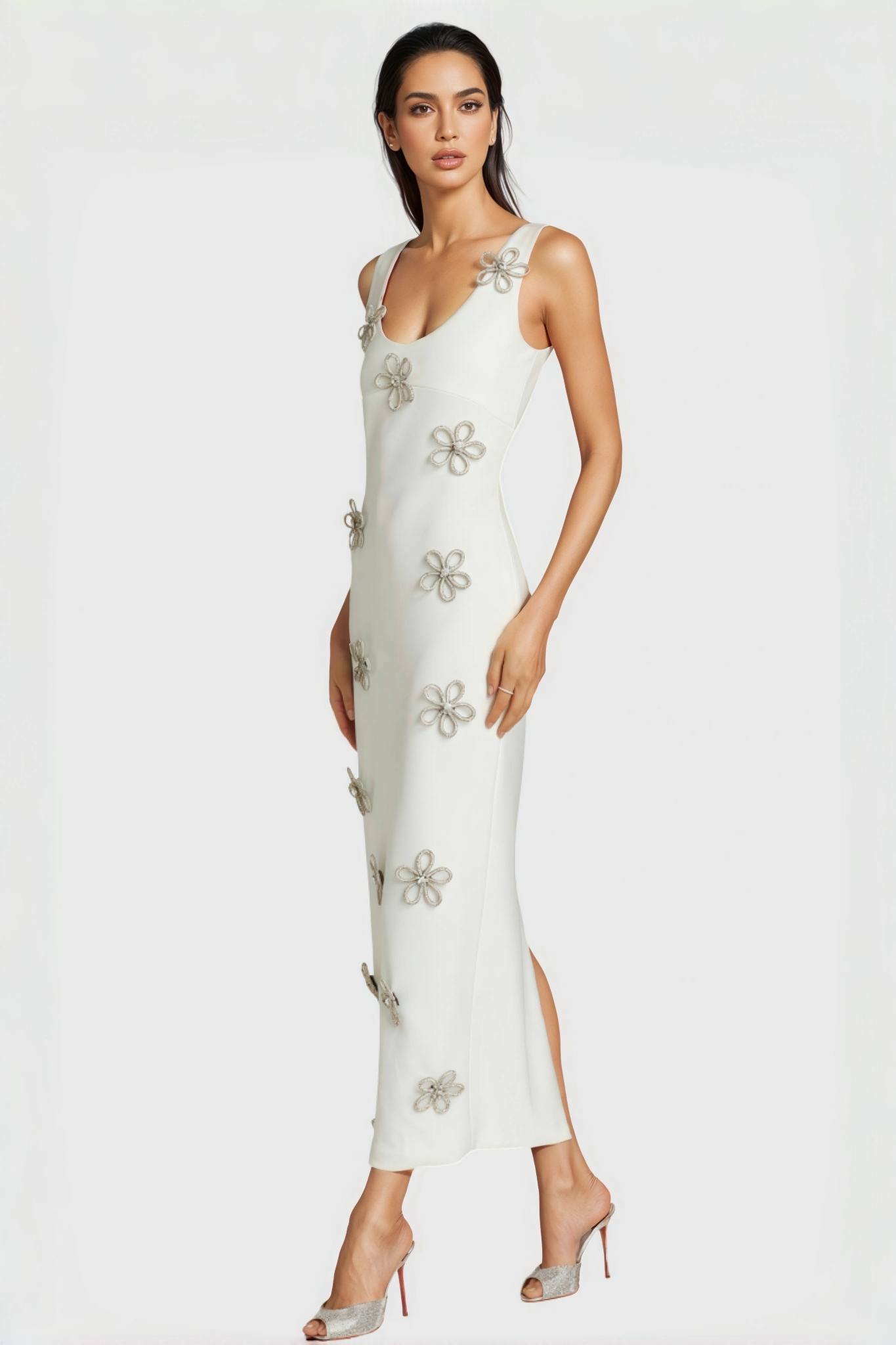 Kimb Floral Diamonds Maxi Dress 
