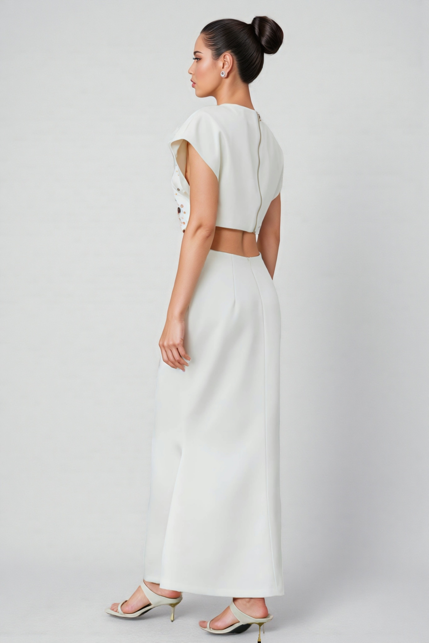 Gavrin Shell Diamond Top Midi Dress Set