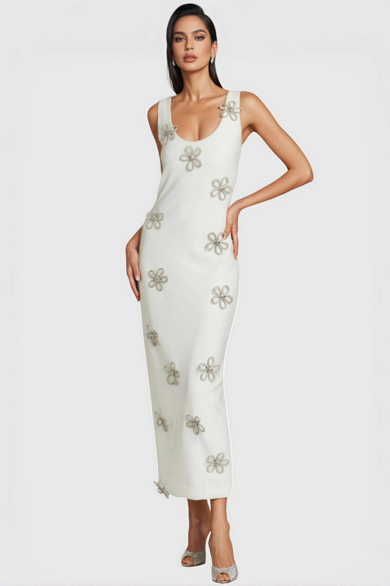 Kimb Floral Diamonds Maxi Dress 