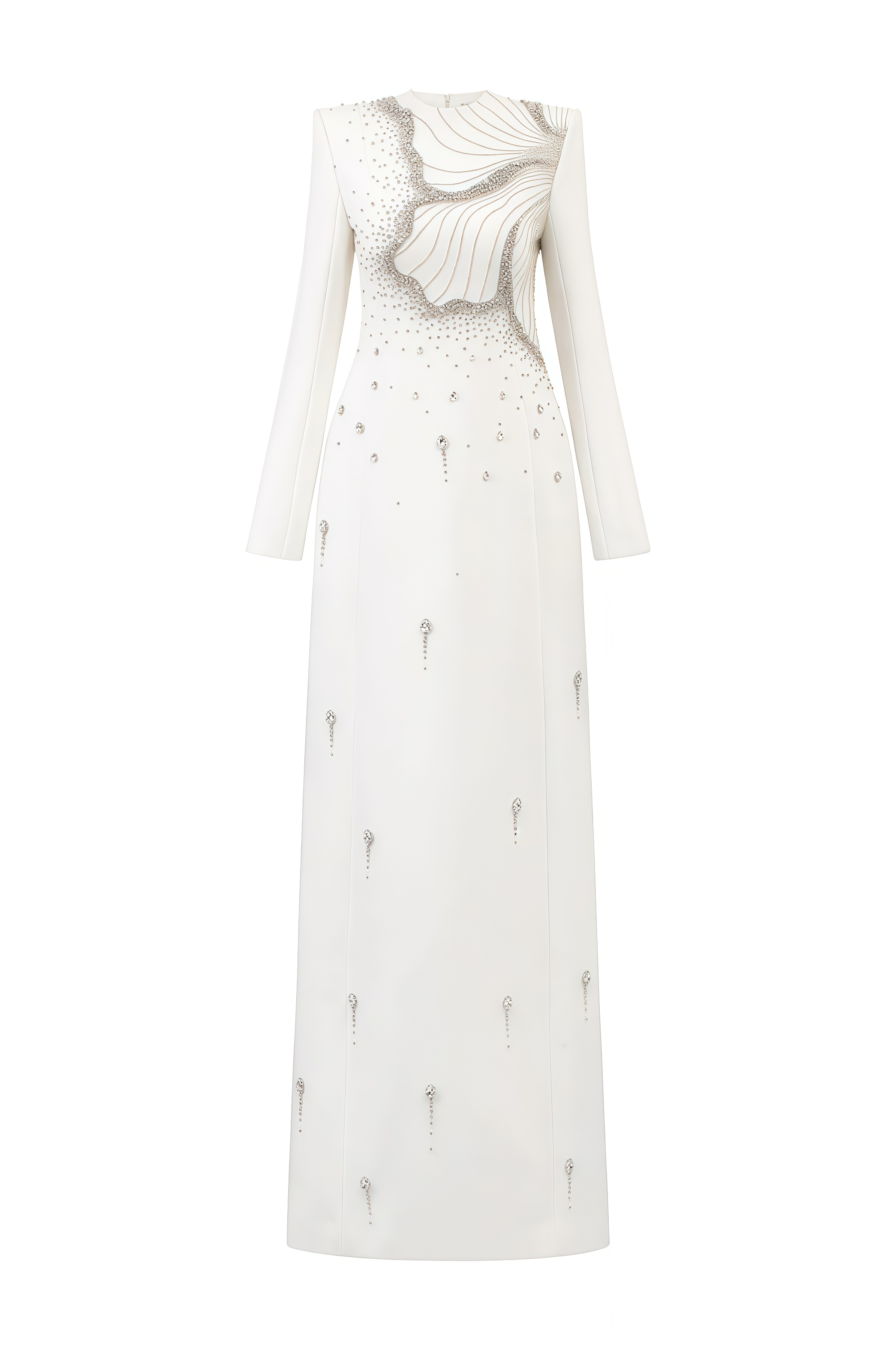 Zada Floral Crystal Embellished Maxi Dress
