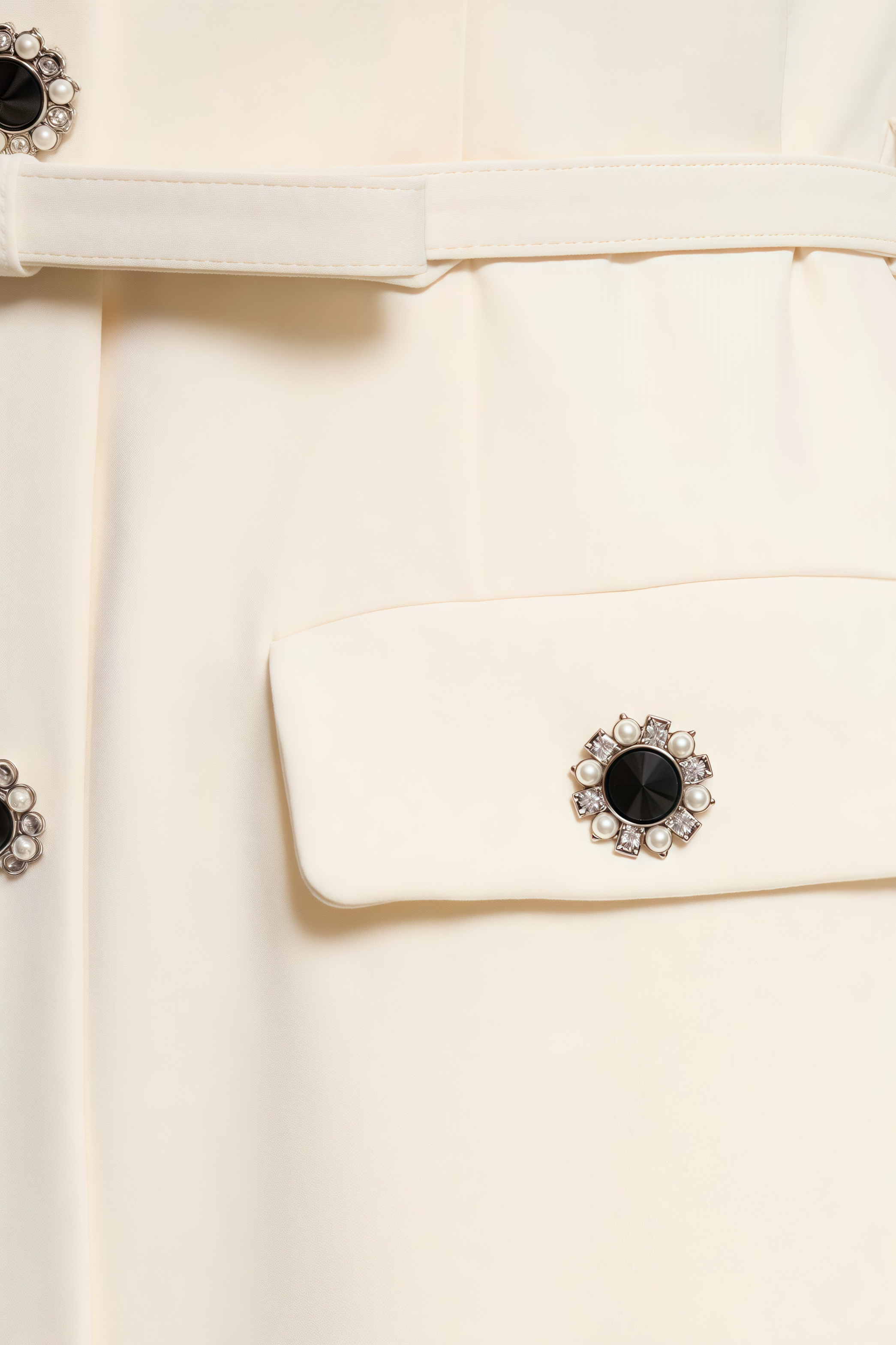 Angelse Crepe Button Midi Dress