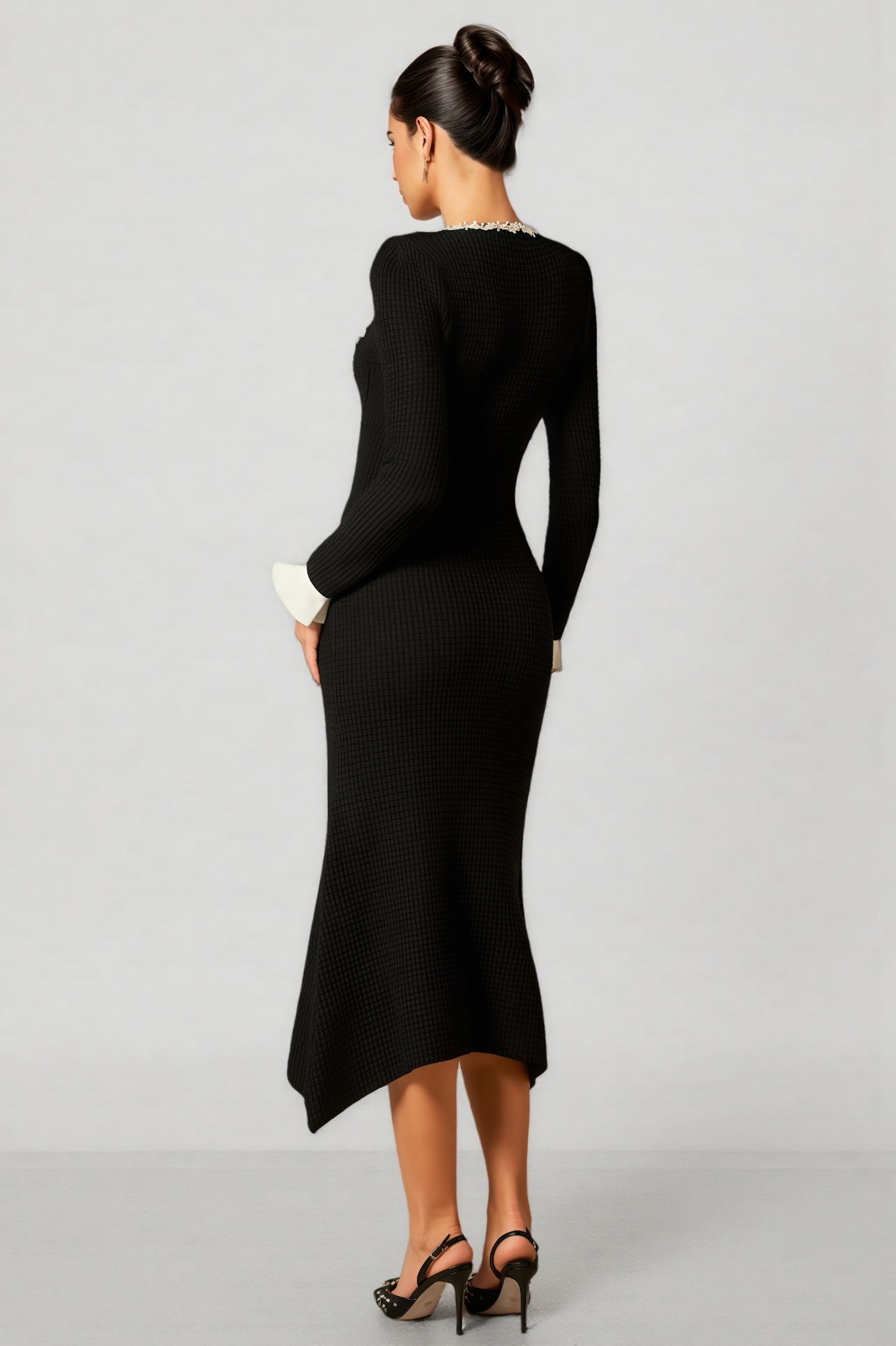 Eero Pearl-Embroidered Midi Dress