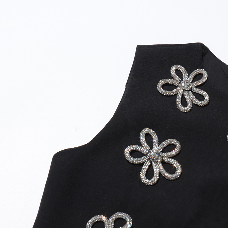 Tamsin Black Diamonds Mini Dress