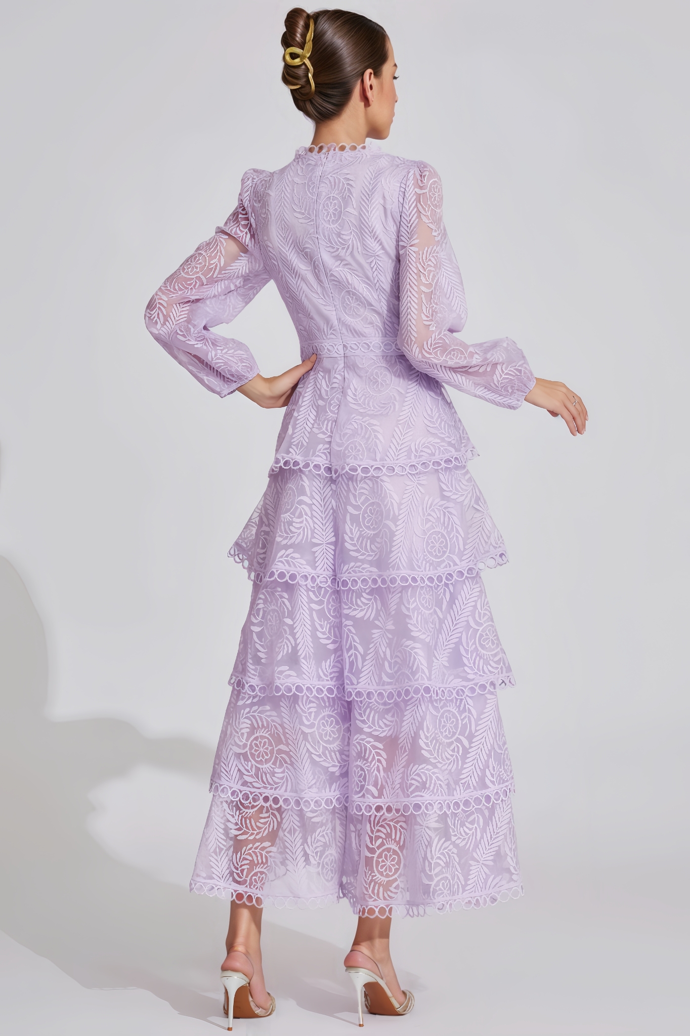 Lexi Purple Lace Maxi Dress